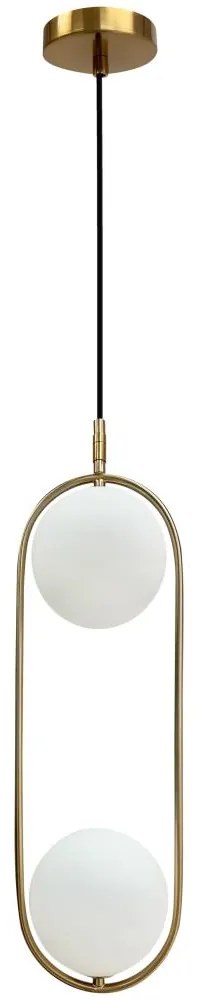 Luster na lanku CORDEL 2xG9/28W/230V zlatá