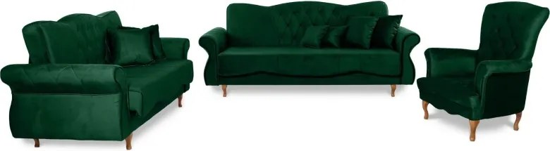 Kreslo Panama 1, zelená (Monolith 37)