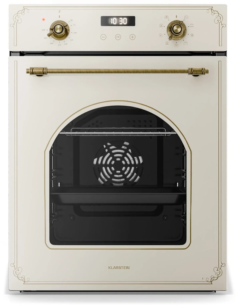 Klarstein Victoria vstavaná rúra 45 cm 49 l krémová