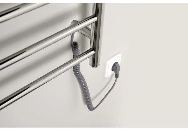 Sapho - Elektrický sušiak na uteráky REDONDO 130W/230V 63x116 cm lesklý chróm