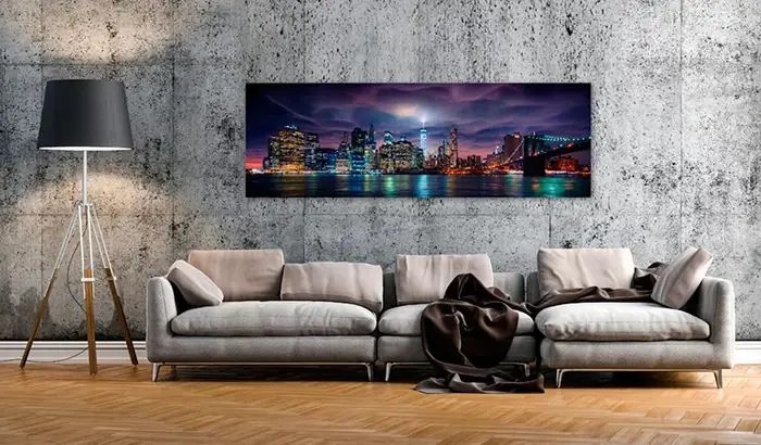 Obraz - New York: Dark City Veľkosť: 120x40, Verzia: Standard