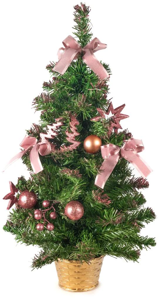 Foxigy Vianočný stromček Jedľa na stôl 60cm Pink