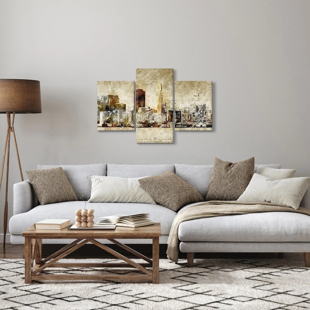 Obraz - Umelecky stvárnené mesto (90x60 cm)