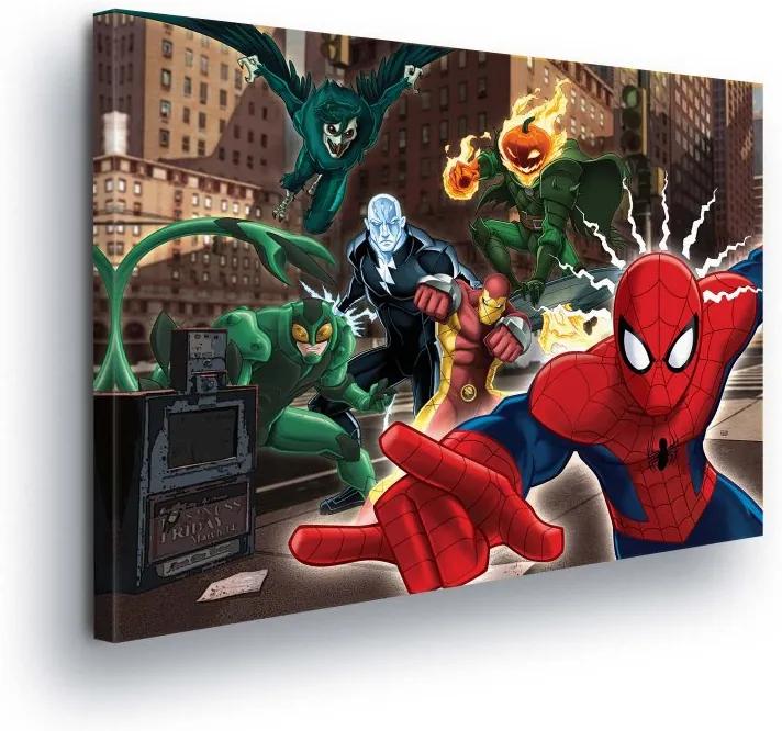 GLIX Obraz na plátne - Marvel Spiderman in Boji II 100x75 cm