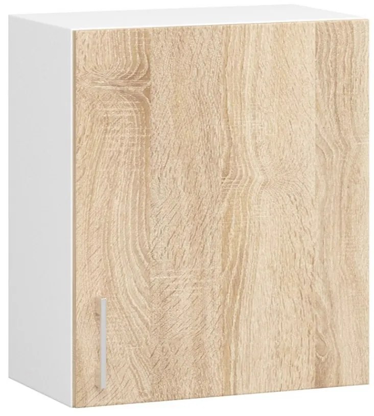 Kuchynská závesná skrinka Š 50 cm D1 Artus biela/sonoma