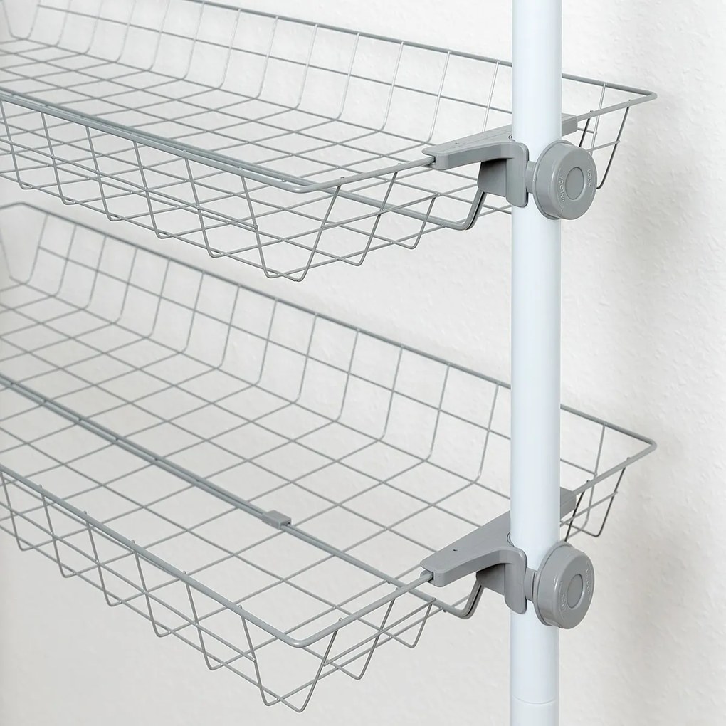 Wenko Sada 2 drôtených košov Herkules, biele