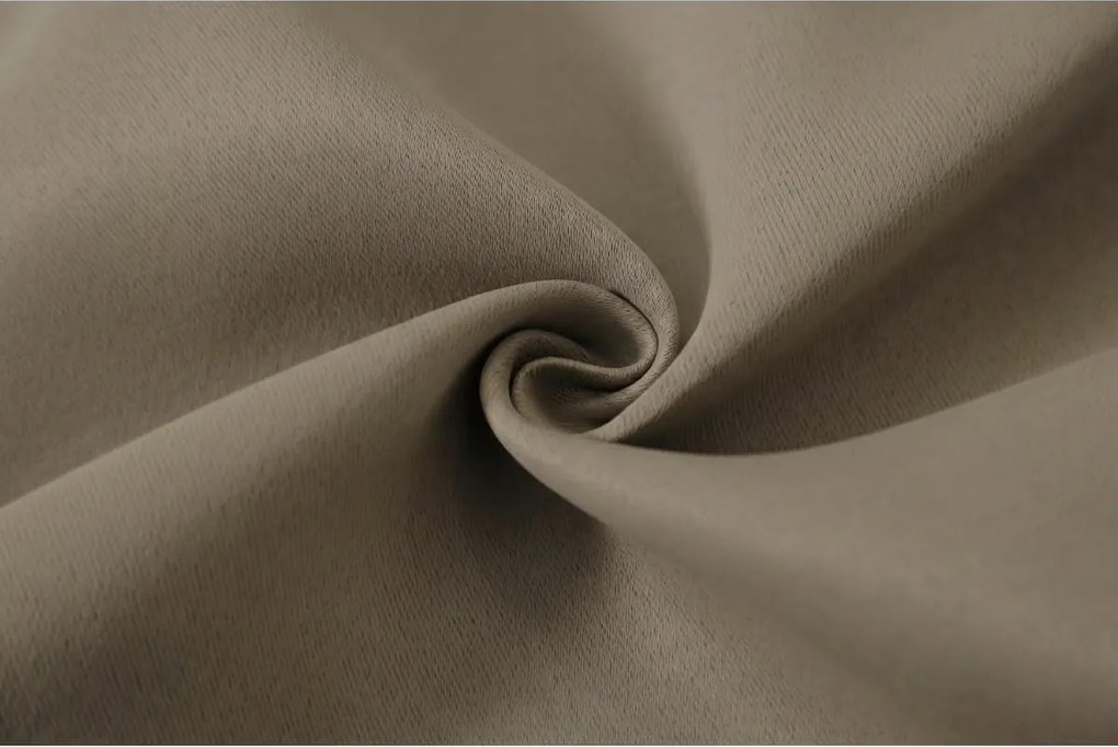 Béžový zatemňovací záves OXFORD 140x250 cm Zavesenie: Kovové krúžky