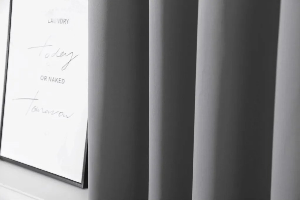 Záves OXFORD LIGHT 140x250 cm, svetlosivý Zavesenie: Riasiaca páska