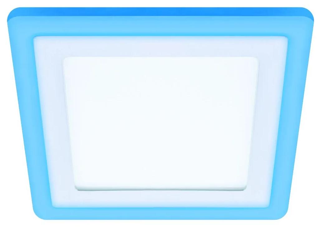 S.T.R. Stropné zapustené kúpeľňové svietidlo ALINA LED D, 12W + 4W, denné biele, 195x195mm, štvorcové
