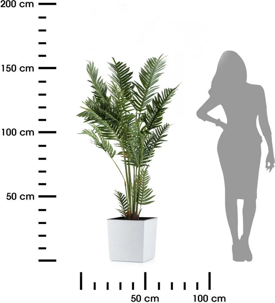 Květináč FLORE RIFLO 29,5x30,5 cm bílý