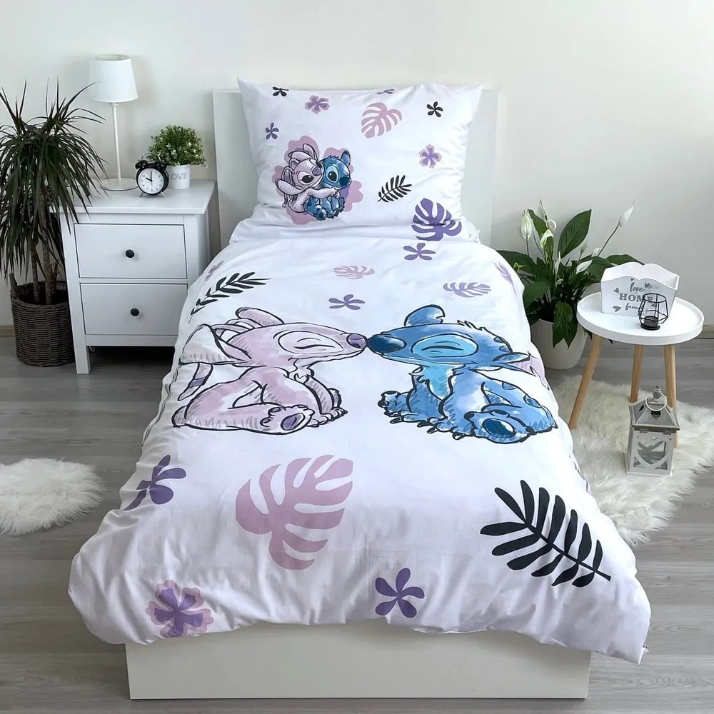 Bavlnené detské obliečky na jednolôžko 140x200 cm Lilo and Stitch - Jerry Fabrics