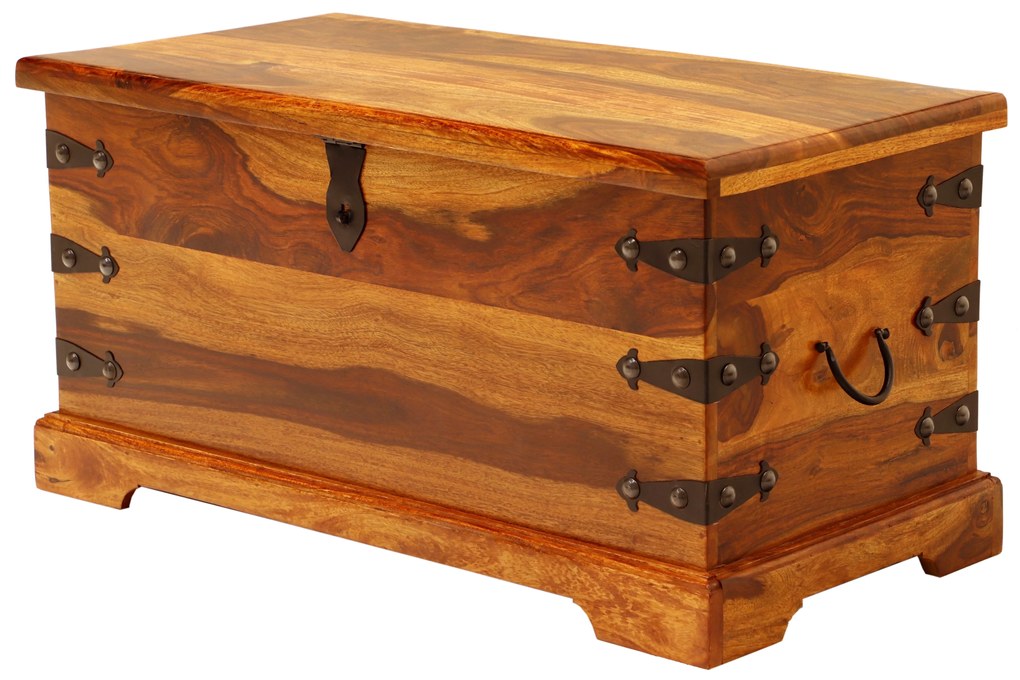 furniture-nabytek.cz - Drevená truhlica 90x45x45 z masívu palisander