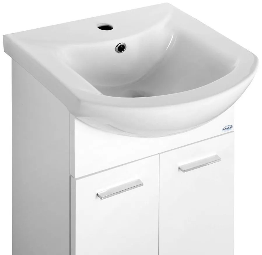 Aqualine Aqualine, ZOJA umývadlová skrinka 42x74x25cm, biela, 51045A
