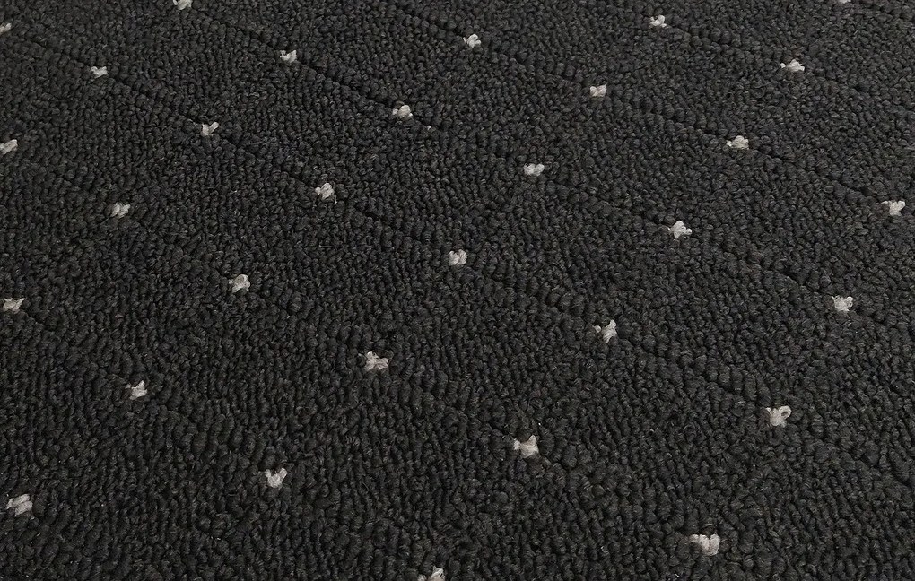 Condor Carpets Kusový koberec Udinese antracit štvorec - 100x100 cm