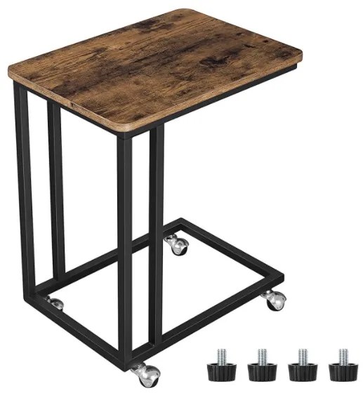 TRENDIE Konferenčný stolík na kolieskach Alan