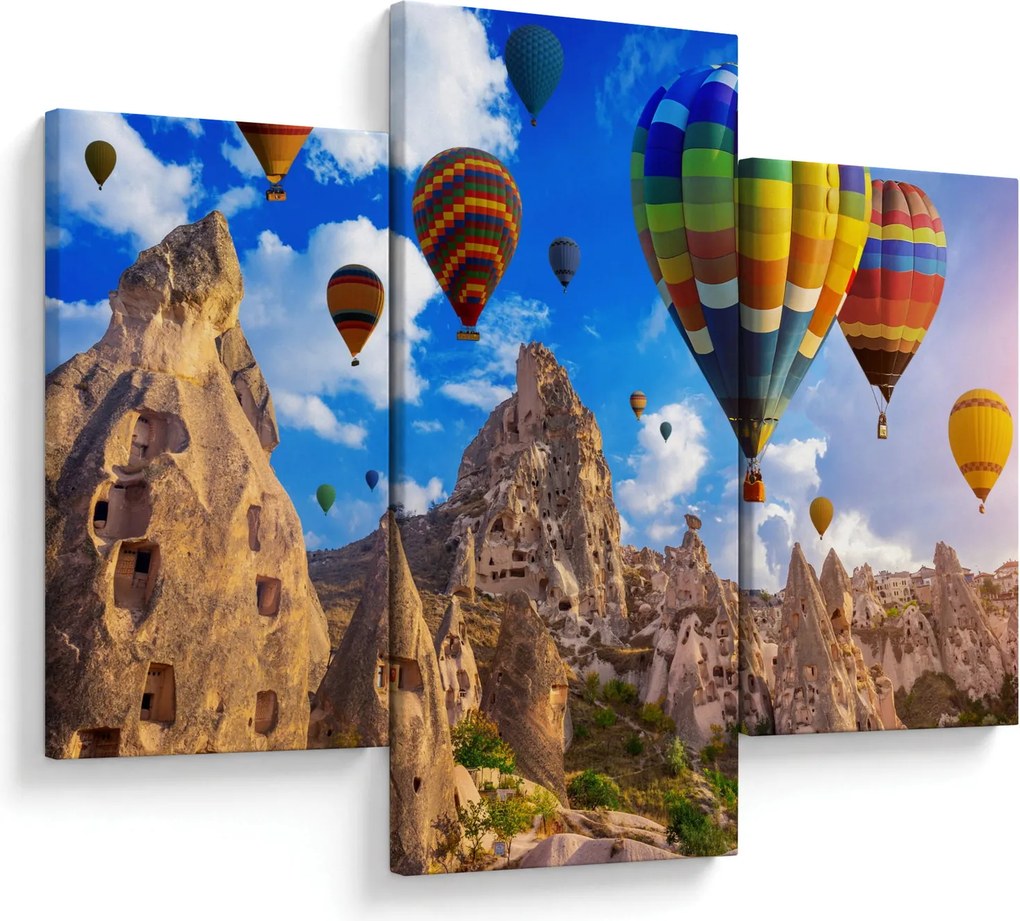 Obraz - Teplovzdušné balóny, Cappadocia, Turkey. (90x60 cm)
