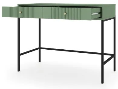 Konzolový stolík LUE zelený/čierny