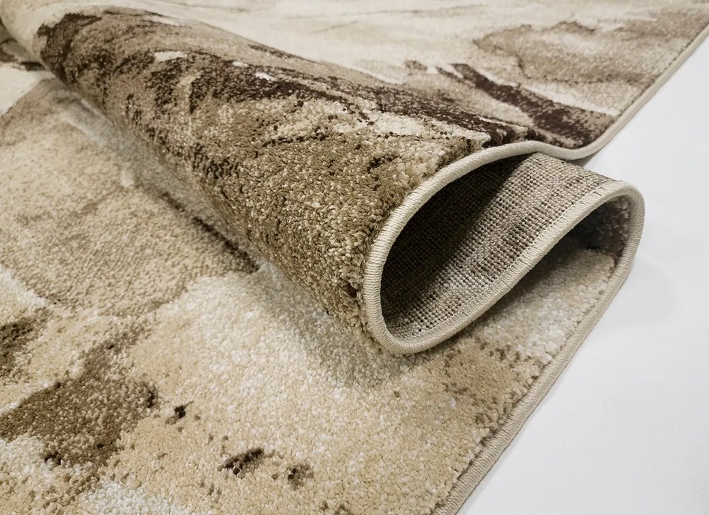 Koberec Wenus 7771 SAND – béžovo-hnedý obdĺžnikový koberec Rozmer: 300x400 cm