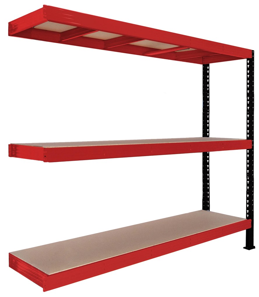 Trestles Prístavok k regálu 1800x1800x600, 3 police Farba: žltá a čierna