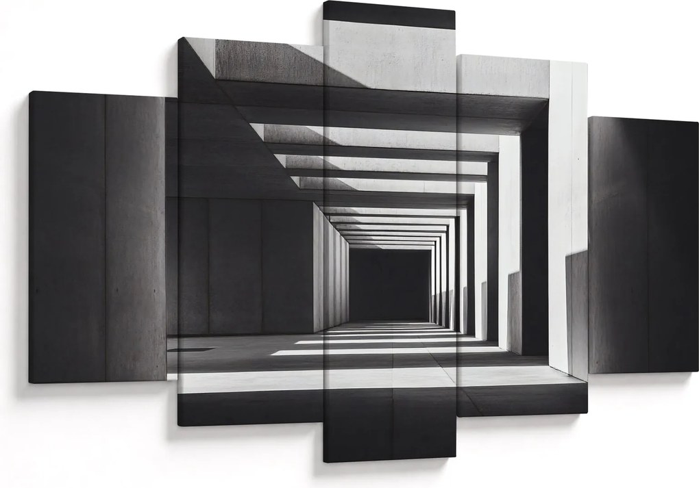 Obraz - Štvorcový tunel (150x105 cm)