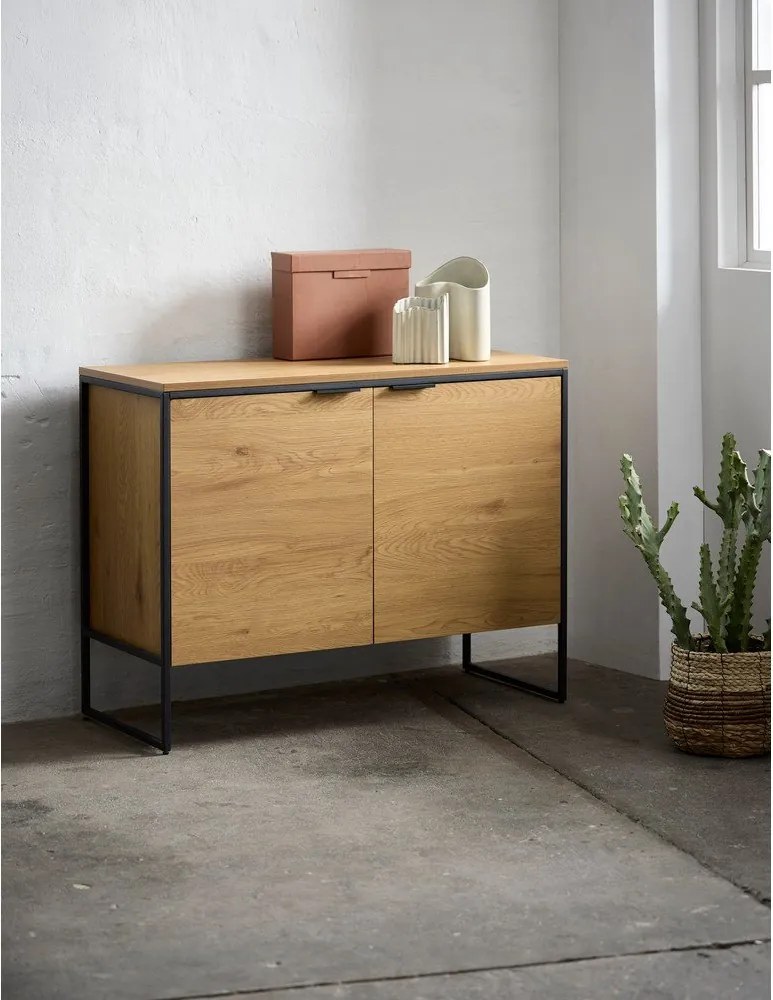 Komoda v dekore duba v prírodnej farbe 104,5x80x45 cm Cesura – Unique Furniture