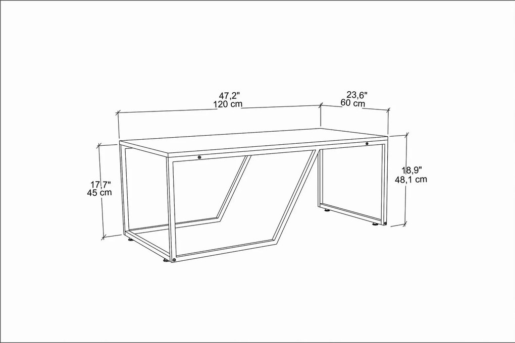 Dizajnový konferenčný stolík Waiola 120 cm biely mramor / zlatý