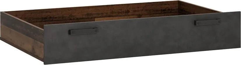 Zásuvka pod posteľ + panel Nubi NUBZ02 matera tmavý/old style