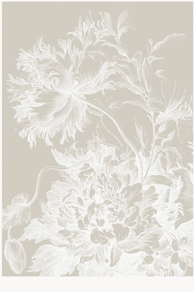 Vliesová tapeta Engraved Flowers