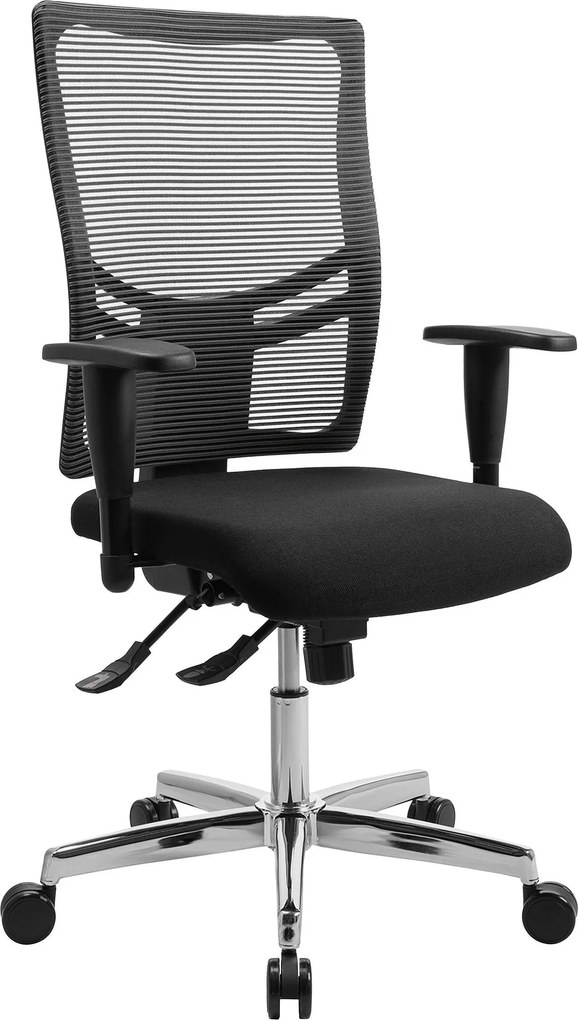 XXXLutz OTOČNÁ STOLIČKA, sieťovina, čierna Dieter Knoll - Online Only kancelárie - 001319008201