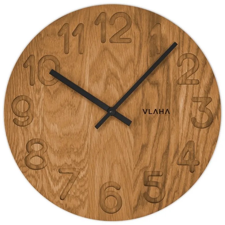 Drevené hodiny OAK Vlaha VCT1125, 34cm