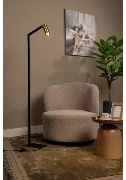 Lucide 45799/01/30 - Stojacia lampa SYBIL 1xGU10/35W/230V čierna/zlatá