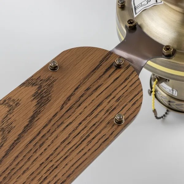 ZEVENTI - Stropný ventilátor NAVAGIO 1xE27/60W/230V hnedá