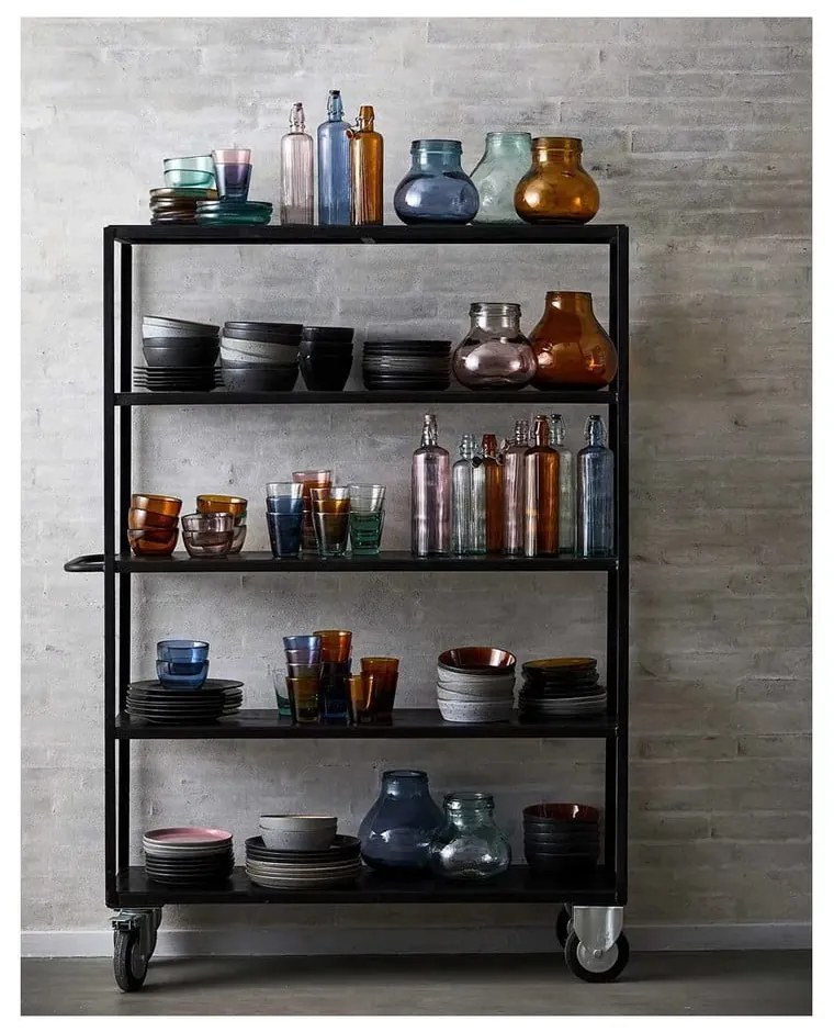 Ružová sklenená fľaša na vodu Bitz Kusintha, 1,2 l