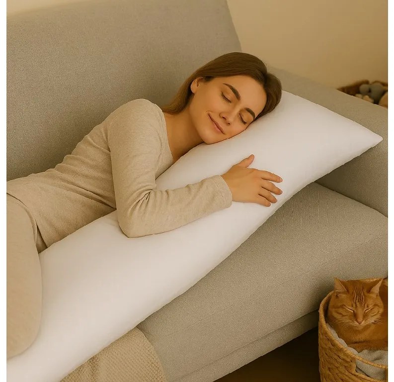 INTERMEDIC SK Obliečka na relaxačný vankúš "Náhradný manžel" Biela 50x150 cm