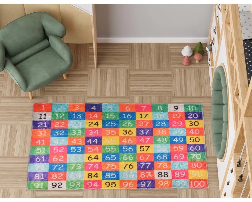 Prateľný detský hrací koberec 100x160 cm One to Hundred – Vitaus