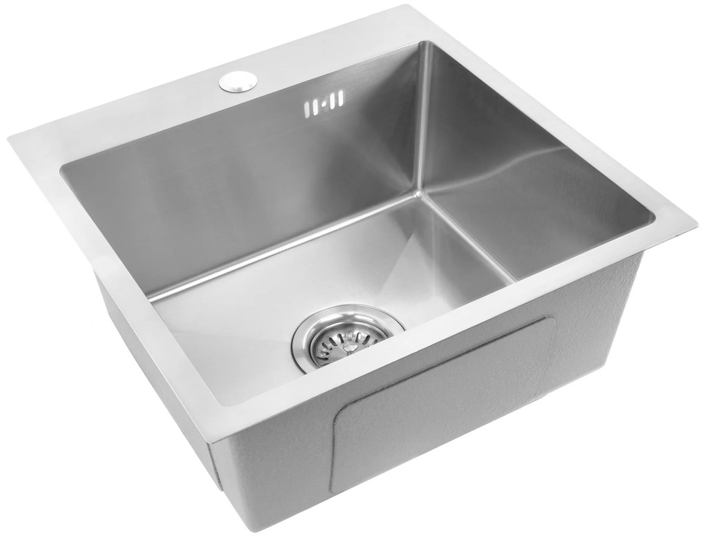 Rea Leo, 1-komorový oceľový drez 400x450x185 mm, oceľová, ZLE-06000