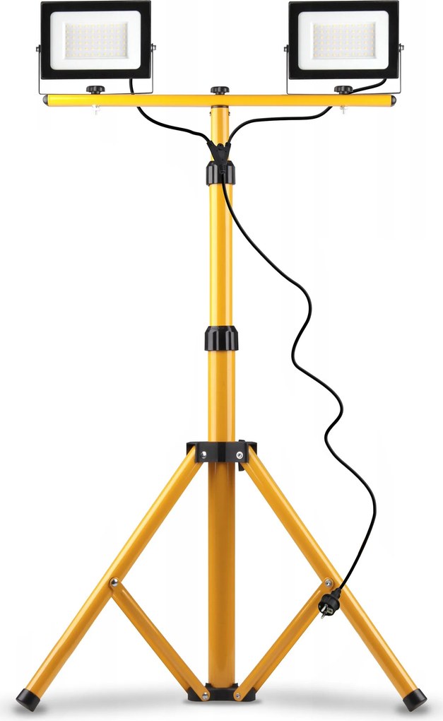 Toolight Toolight, Halogénová LED stavebná lampa na statíve 2x50W, RSL005-2x50N, OSW-10204