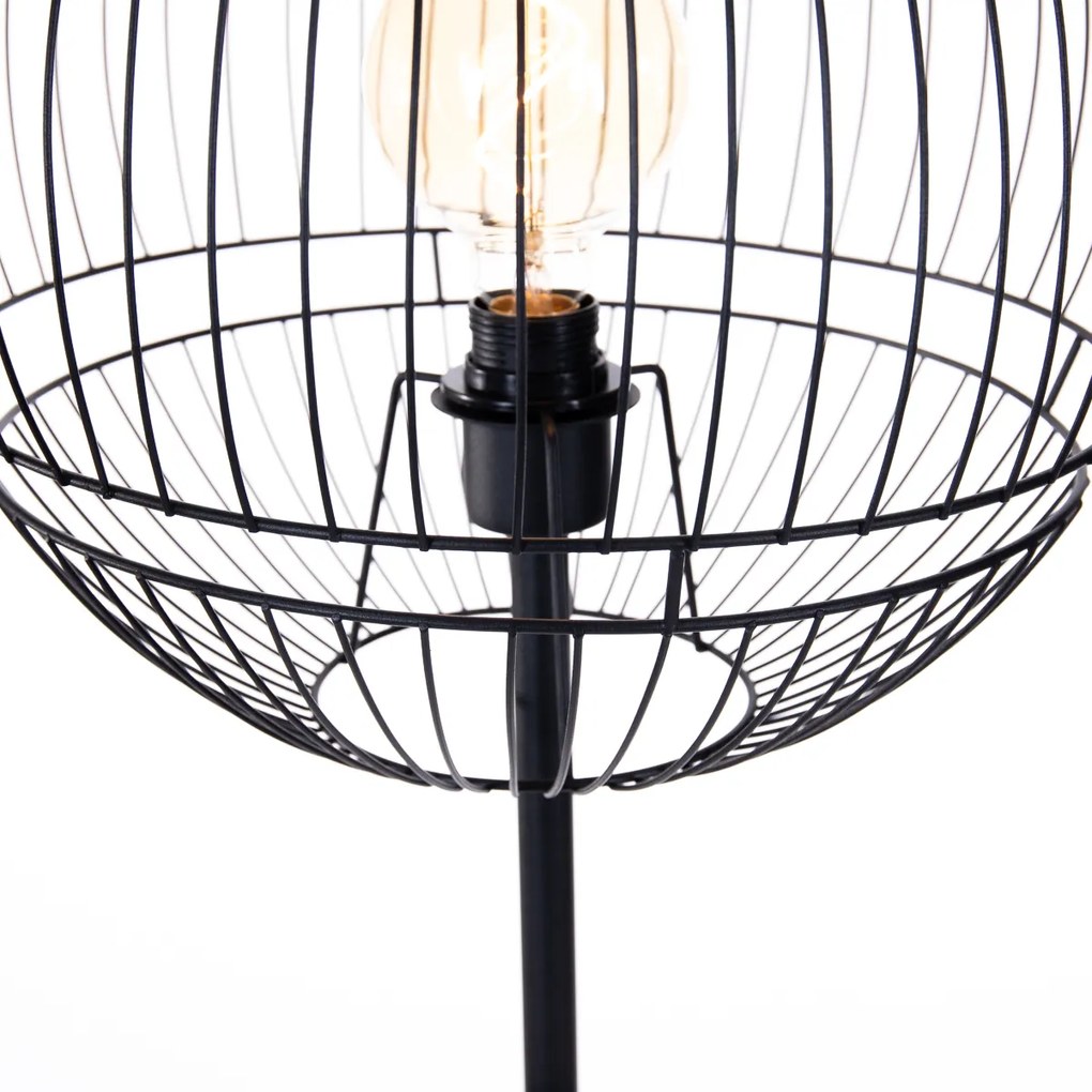 Moderná stojaca lampa čierna - Sphaera