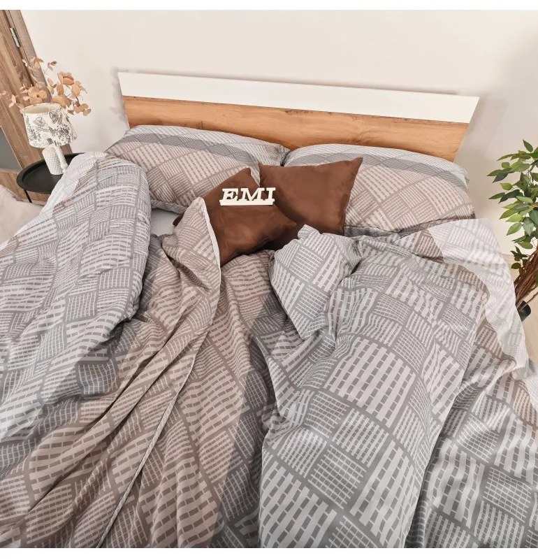 Obliečky Karson satén EMI, Francúzsky set1 200x220 + 2x (70x90)