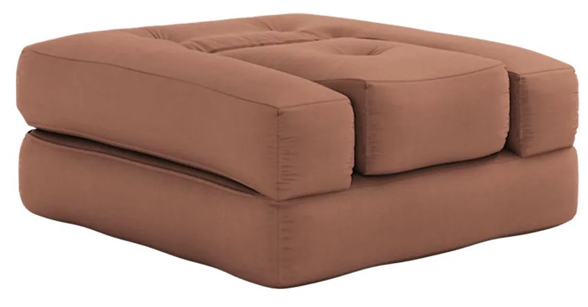Variabilné kreslo Cube Clay Brown 190 × 90 × 25 cm