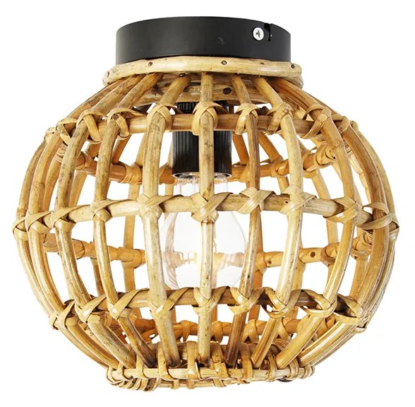 Rustikálne stropné svietidlo bambus 25 cm - Canna