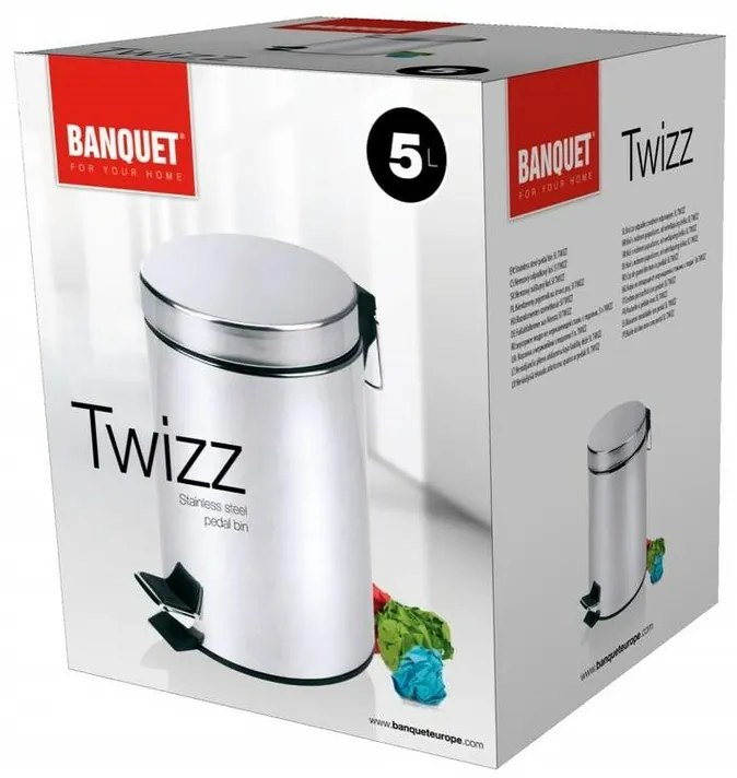 Banquet Odpadkový kôš TWIZZ, 5 l, 5 l