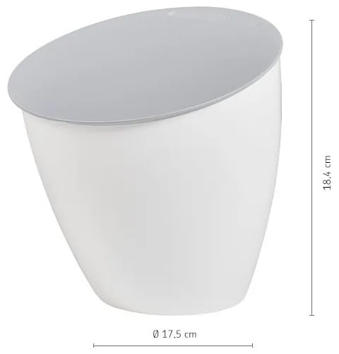 Čierna nádoba na kompostovateľný odpad 2,2 l Nordic black – Mepal