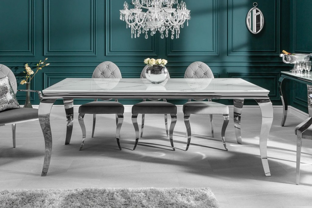 Jedálenský stôl 39996 200x105cm Modern Barock Mramor