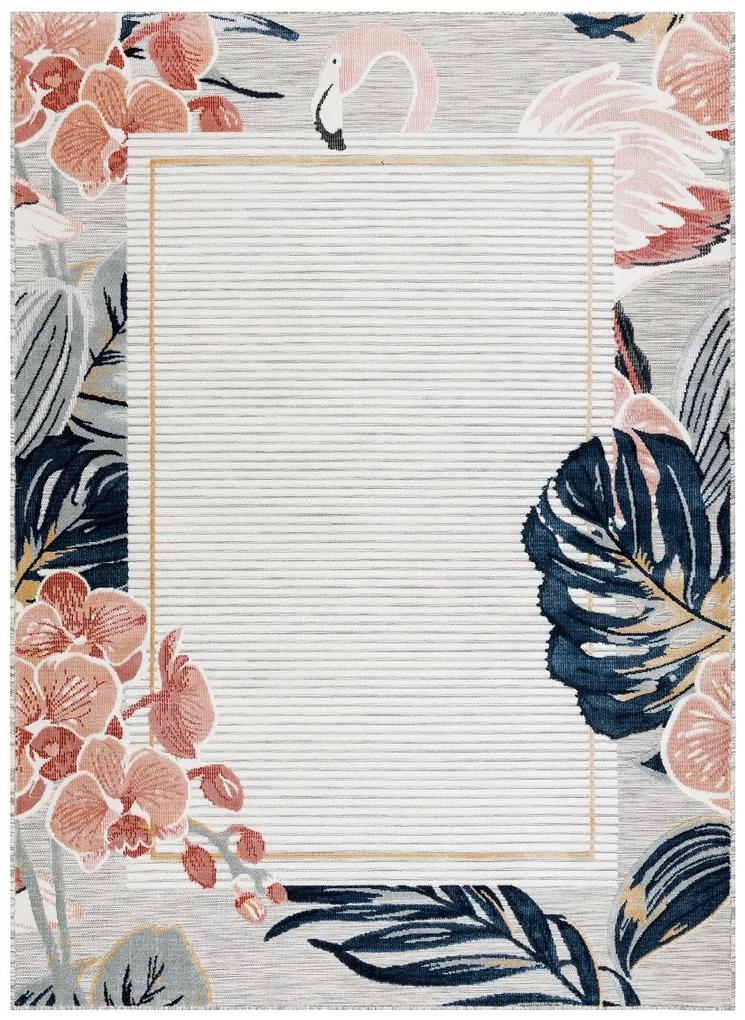 Dywany Łuszczów Kusový koberec Botanic 65240 Flamingo grey – na von aj na doma - 157x220 cm