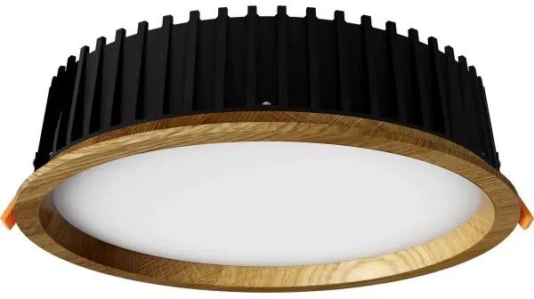 APLED - LED Podhľadové RONDO WOODLINE LED/18W/230V 4000K pr. 26 cm dub masív