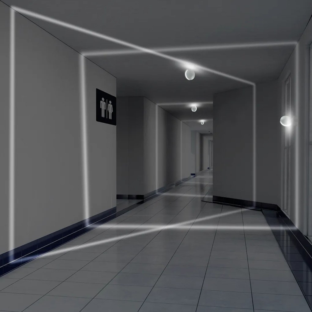 Nástenné LED svietidlo 360°, 1x LED 6w, 4000k, w