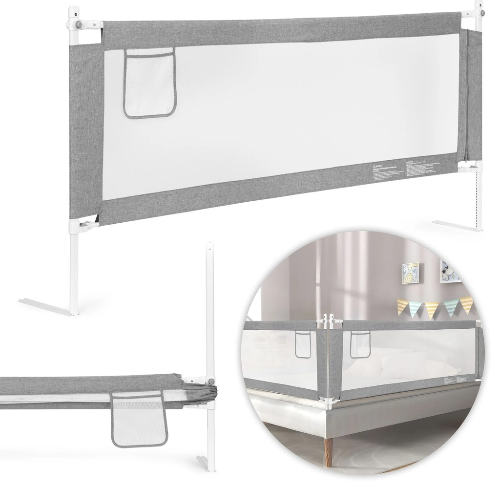 EcoToys Zábrana na posteľ 180 cm detská zábrana ECOTOYS