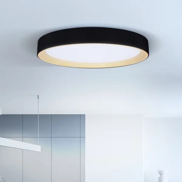 Brilagi - stmievateľné stropné svietidlo LARIOS LED/72W/230V, čierne, priemer 59 cm + diaľkové ovládanie