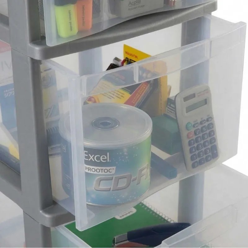SUNDIS Úložný box s 3 zásuvkami, antracit, OFFICEMIX - MAXI